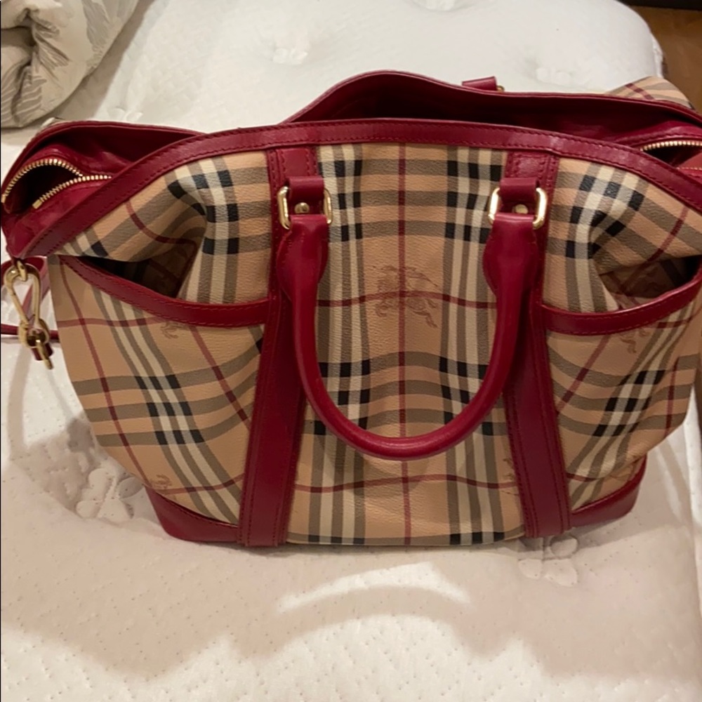 Burberry diaper bag